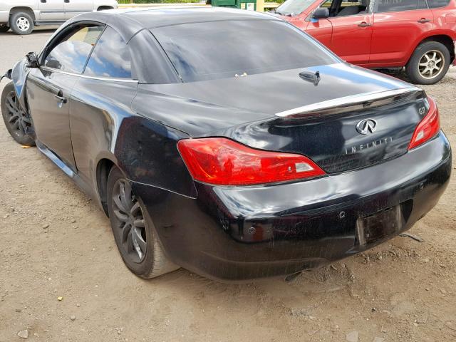 JN1CV6FE9AM353239 - 2010 INFINITI G37 BASE BLACK photo 3