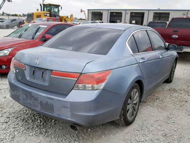 1HGCP2F84BA097641 - 2011 HONDA ACCORD EXL BLUE photo 4