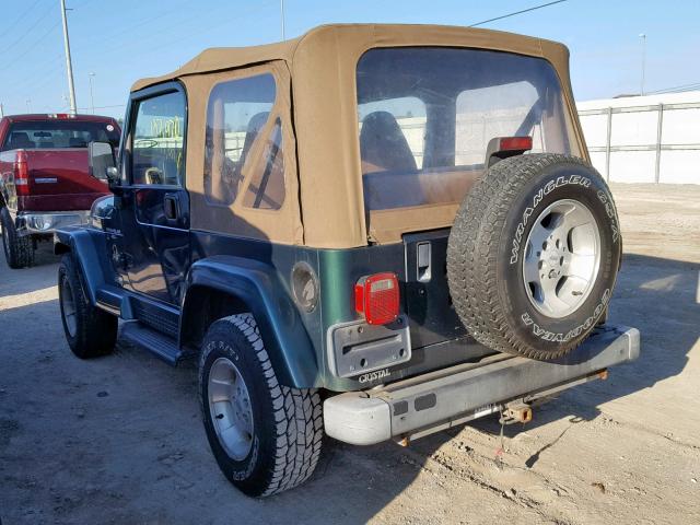 1J4FA59S5YP786898 - 2000 JEEP WRANGLER / GREEN photo 3