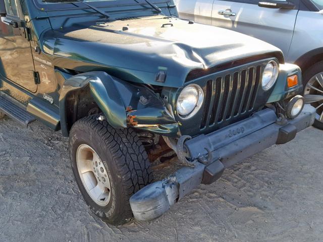 1J4FA59S5YP786898 - 2000 JEEP WRANGLER / GREEN photo 9