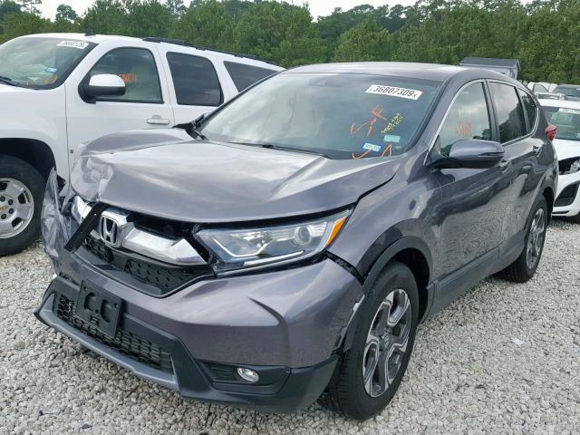 7FARW1H80JE025901 - 2018 HONDA CR-V EXL GRAY photo 2