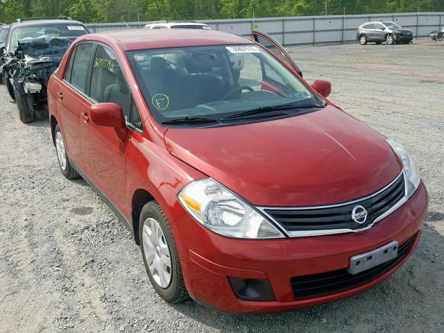 3N1BC1AP4BL377537 - 2011 NISSAN VERSA S MAROON photo 1