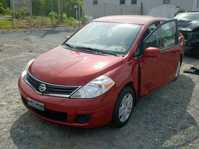 3N1BC1AP4BL377537 - 2011 NISSAN VERSA S MAROON photo 2