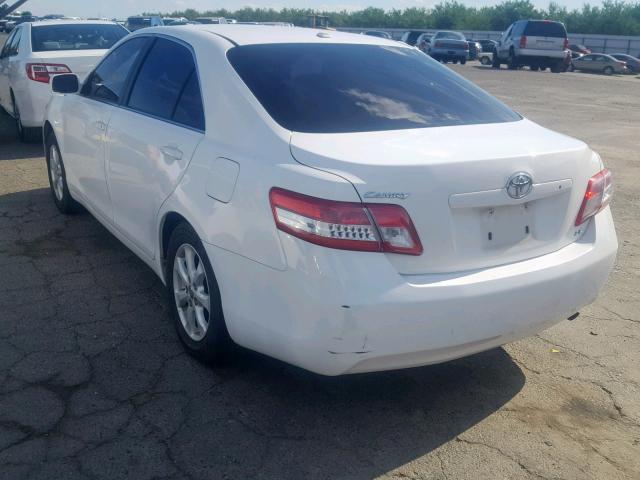 4T4BF3EK7BR140319 - 2011 TOYOTA CAMRY BASE WHITE photo 3