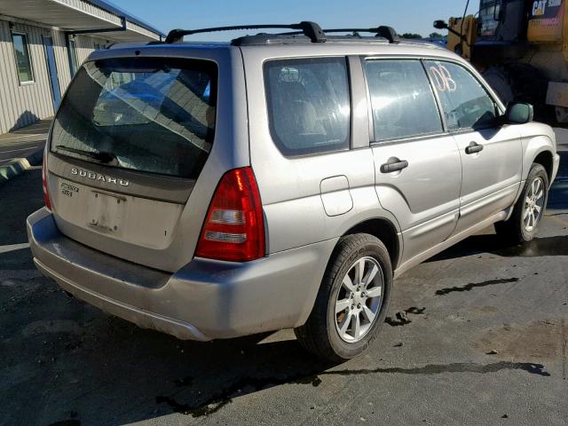 JF1SG65645G726789 - 2005 SUBARU FORESTER 2 GRAY photo 4