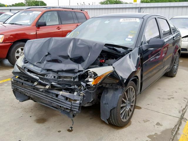 1FAHP3GN5BW106693 - 2011 FORD FOCUS SES BLACK photo 9