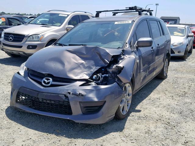 JM1CR29L280316569 - 2008 MAZDA 5 GRAY photo 2