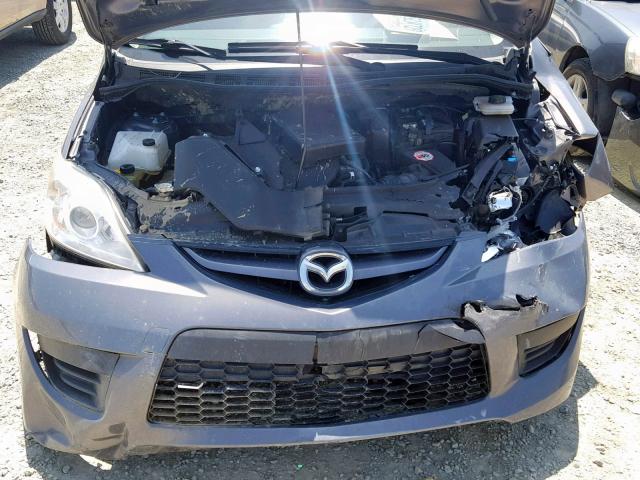 JM1CR29L280316569 - 2008 MAZDA 5 GRAY photo 7