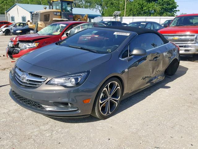 W04WT3N53GG163910 - 2016 BUICK CASCADA PR CHARCOAL photo 2