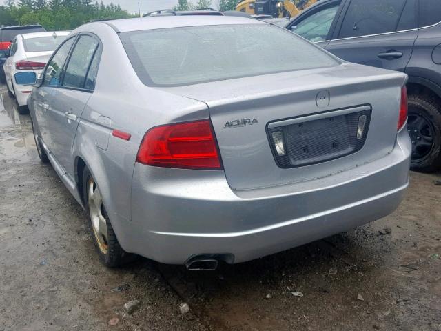 19UUA66246A805532 - 2006 ACURA 3.2TL GRAY photo 3