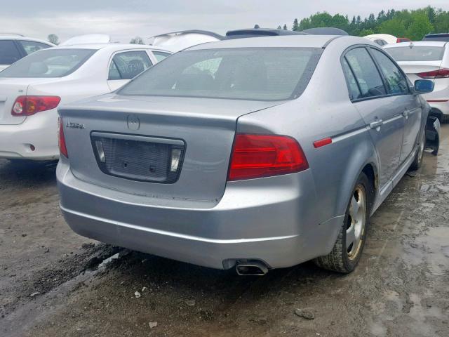 19UUA66246A805532 - 2006 ACURA 3.2TL GRAY photo 4