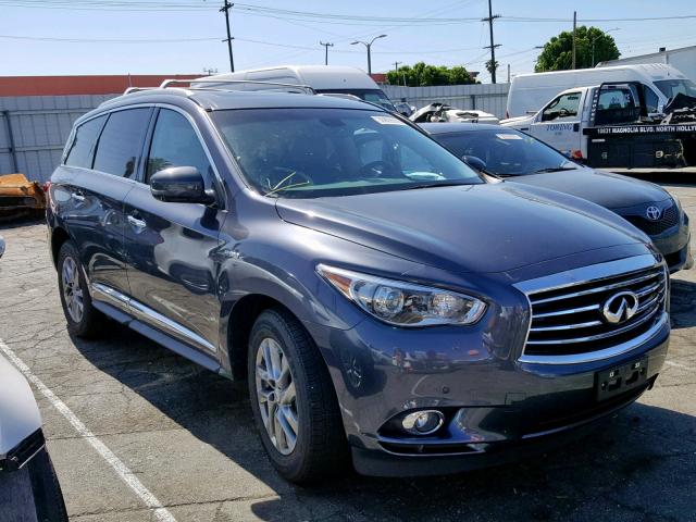 5N1CL0MM2EC528657 - 2014 INFINITI QX60 HYBRI GRAY photo 1