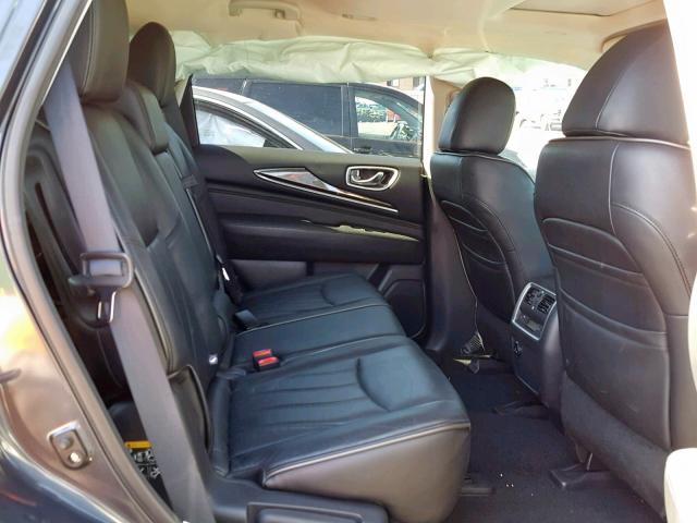 5N1CL0MM2EC528657 - 2014 INFINITI QX60 HYBRI GRAY photo 6