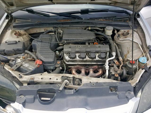 1HGES164X4L003705 - 2004 HONDA CIVIC DX SILVER photo 7