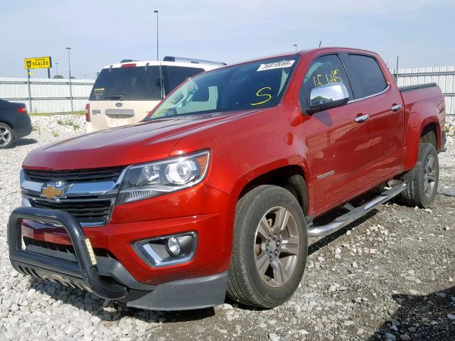 1GCGSCE32G1145560 - 2016 CHEVROLET COLORADO L RED photo 2