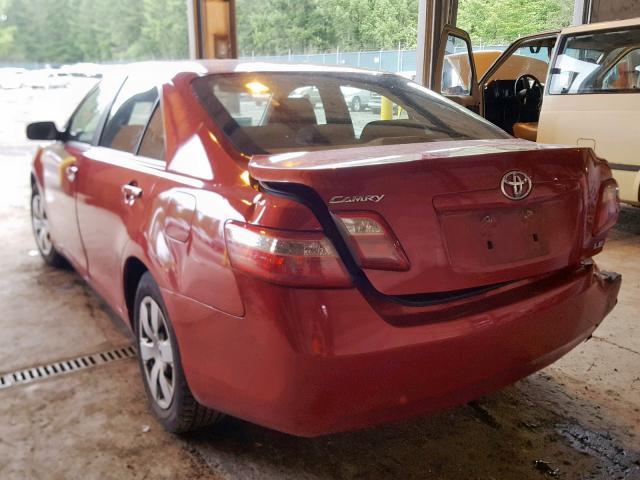 JTNBE46K273125810 - 2007 TOYOTA CAMRY NEW RED photo 3