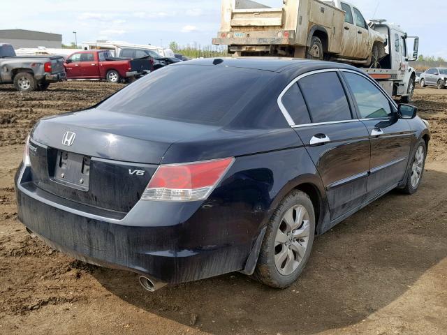 1HGCP36898A046165 - 2008 HONDA ACCORD EXL BLACK photo 4