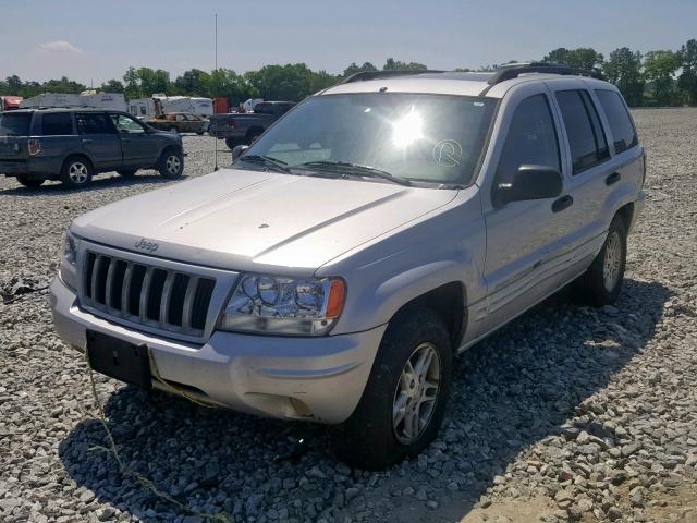 1J4GX48S84C167471 - 2004 JEEP GRAND CHER GRAY photo 2