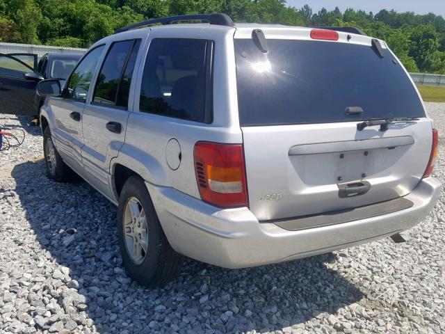 1J4GX48S84C167471 - 2004 JEEP GRAND CHER GRAY photo 3