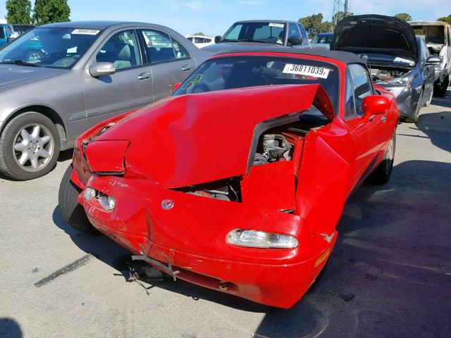 JM1NA3538T0701462 - 1996 MAZDA MX-5 MIATA RED photo 2