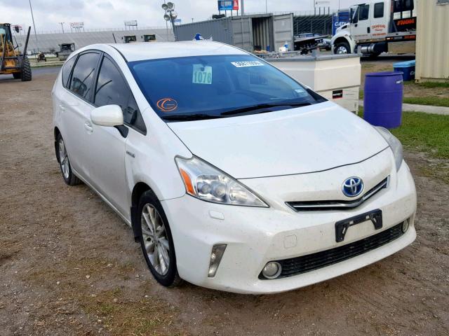 JTDZN3EU7C3022246 - 2012 TOYOTA PRIUS V WHITE photo 1