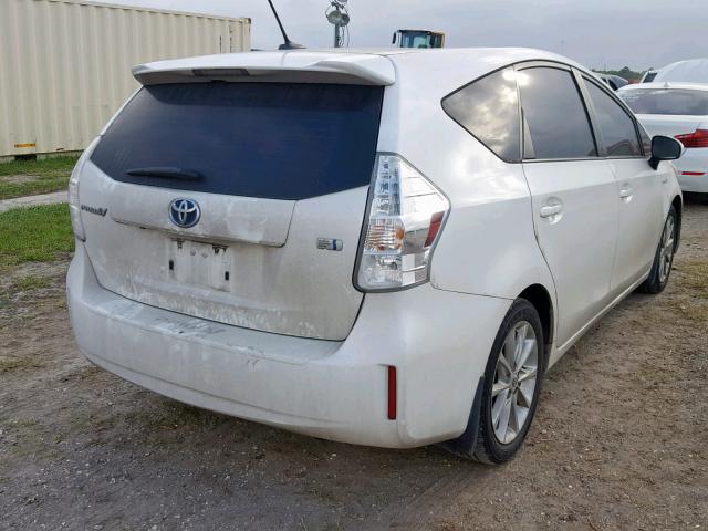 JTDZN3EU7C3022246 - 2012 TOYOTA PRIUS V WHITE photo 4