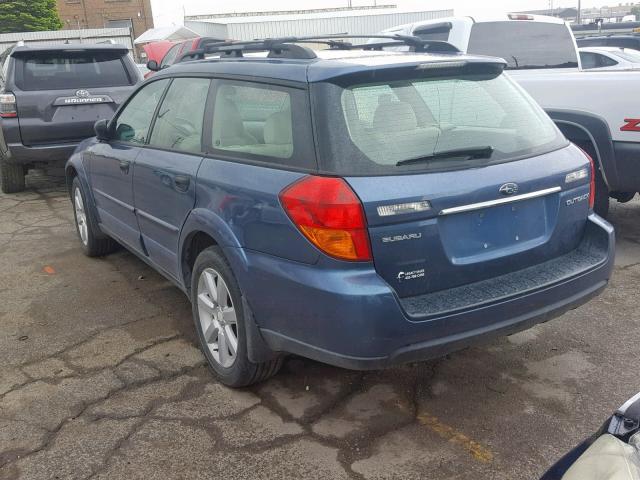 4S4BP61CX67334709 - 2006 SUBARU LEGACY OUT BLUE photo 3