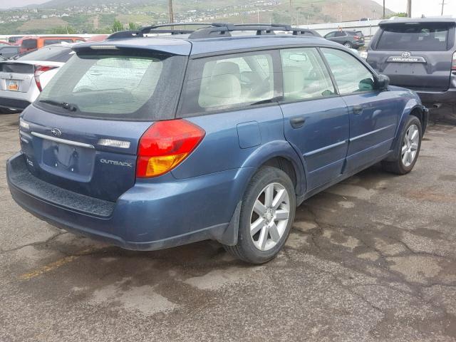 4S4BP61CX67334709 - 2006 SUBARU LEGACY OUT BLUE photo 4