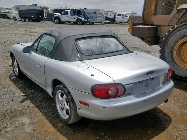 JM1NB353810202252 - 2001 MAZDA MX-5 MIATA SILVER photo 3