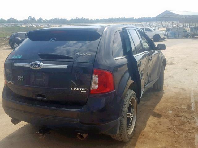 2FMDK4KC0DBE29746 - 2013 FORD EDGE LIMIT BLACK photo 4