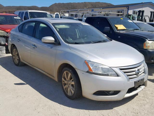 3N1AB7AP0DL618160 - 2013 NISSAN SENTRA S SILVER photo 1