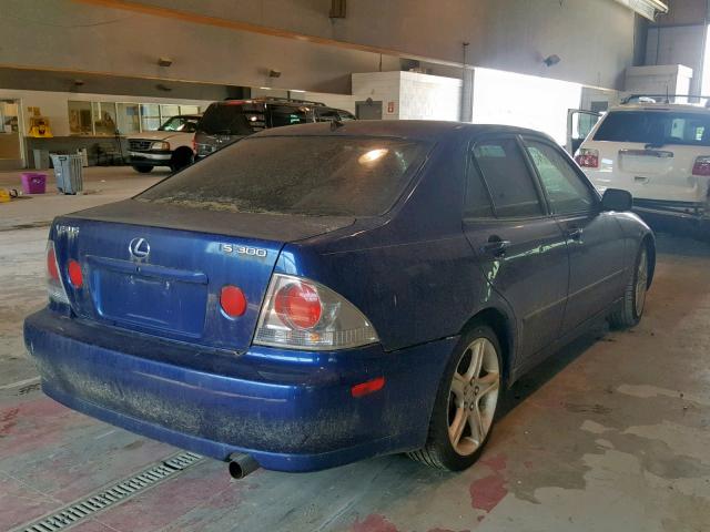 JTHBD182810015399 - 2001 LEXUS IS 300 BLUE photo 4