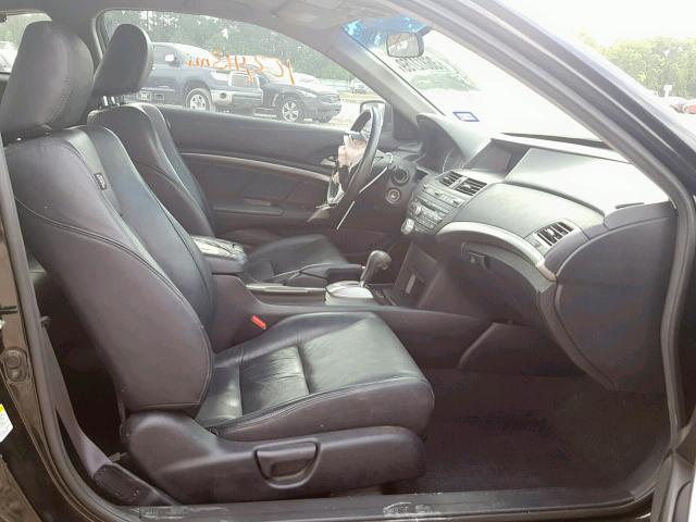 1HGCS1B81CA021214 - 2012 HONDA ACCORD EXL BLACK photo 5