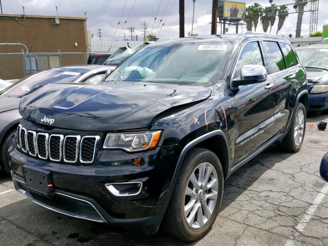 1C4RJEBG7HC634055 - 2017 JEEP GRAND CHER BLACK photo 2