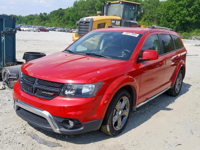 3C4PDCGB9FT723143 - 2015 DODGE JOURNEY CR RED photo 2