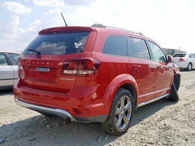 3C4PDCGB9FT723143 - 2015 DODGE JOURNEY CR RED photo 4