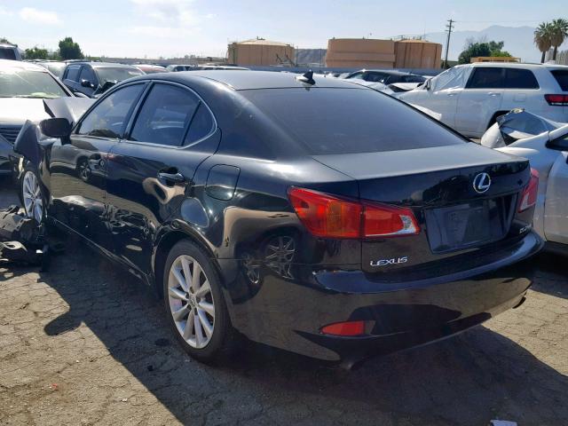 JTHBK262092089799 - 2009 LEXUS IS 250 BLACK photo 3