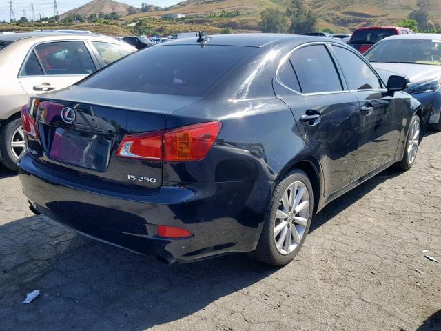 JTHBK262092089799 - 2009 LEXUS IS 250 BLACK photo 4