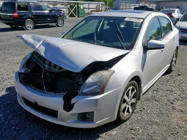 3N1AB6AP9CL610745 - 2012 NISSAN SENTRA 2.0 SILVER photo 2