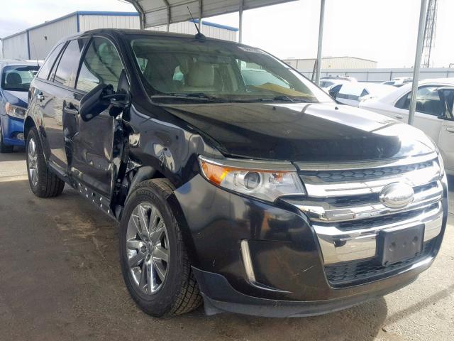 2FMDK3JC8BBB30028 - 2011 FORD EDGE SEL BLACK photo 1