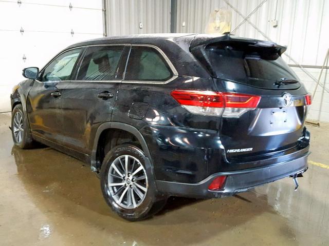 5TDJZRFH6JS895021 - 2018 TOYOTA HIGHLANDER BLACK photo 3