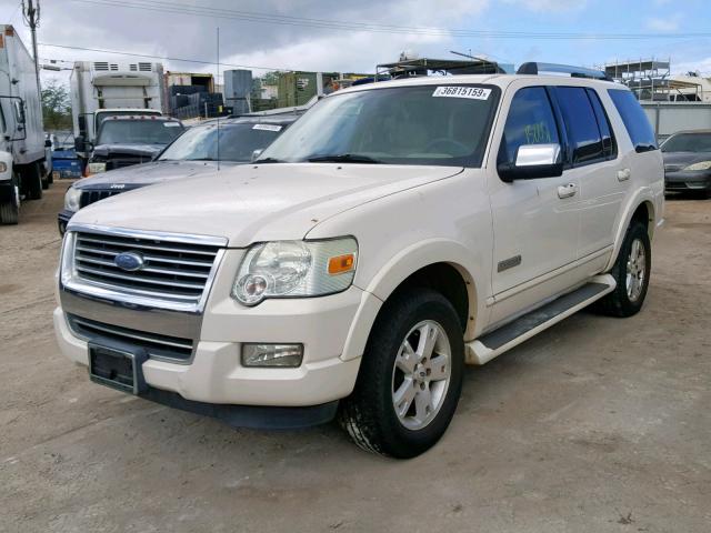 1FMEU65E77UA33559 - 2007 FORD EXPLORER L WHITE photo 2