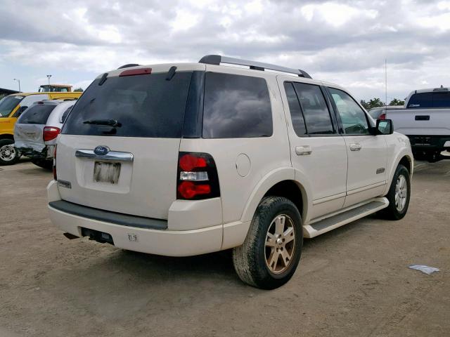 1FMEU65E77UA33559 - 2007 FORD EXPLORER L WHITE photo 4