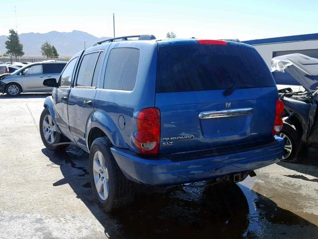 1D4HD48N76F160996 - 2006 DODGE DURANGO SL BLUE photo 3