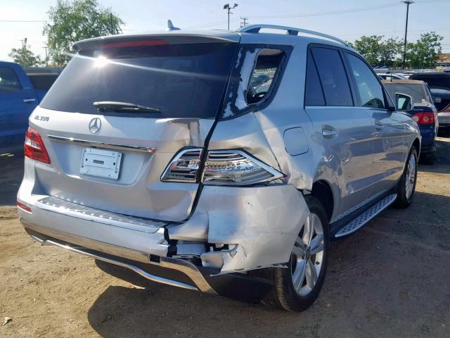 4JGDA5JB6FA442503 - 2015 MERCEDES-BENZ ML 350 SILVER photo 4