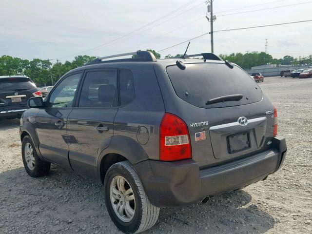 KM8JN72D07U522902 - 2007 HYUNDAI TUCSON SE CHARCOAL photo 3