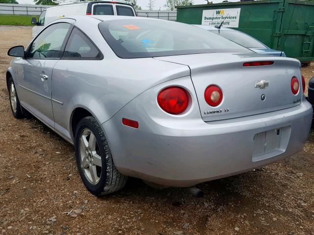 1G1AT18H597272942 - 2009 CHEVROLET COBALT LT SILVER photo 3