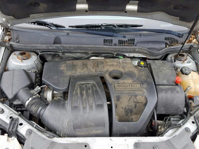 1G1AT18H597272942 - 2009 CHEVROLET COBALT LT SILVER photo 7