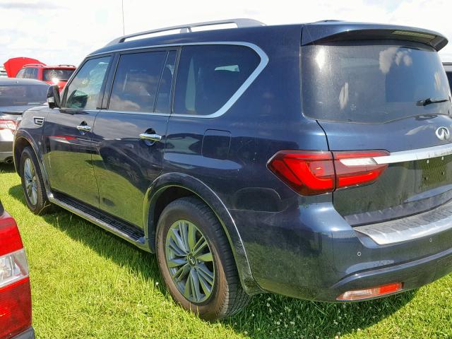 JN8AZ2NF0J9660978 - 2018 INFINITI QX80 BASE BLUE photo 3