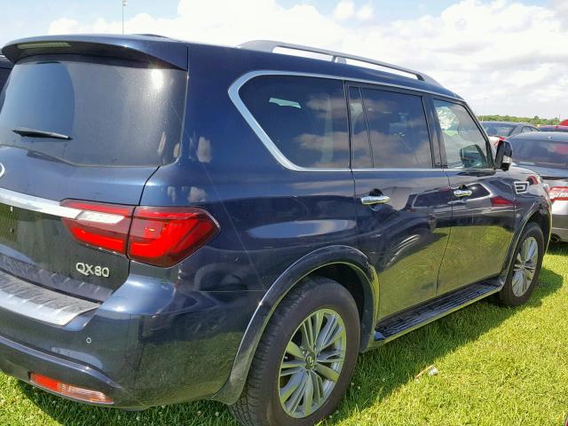 JN8AZ2NF0J9660978 - 2018 INFINITI QX80 BASE BLUE photo 4